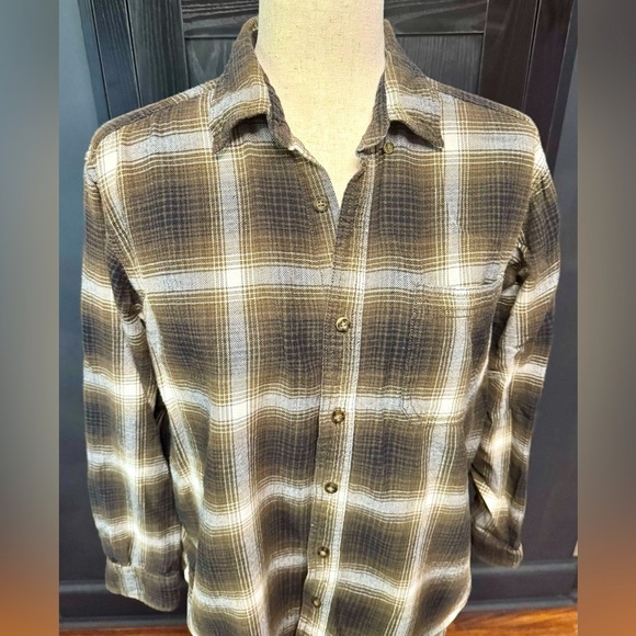 Faded Glory green/beige/black flannel - Picture 2 of 8
